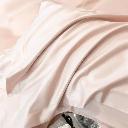 Duvet cover set sky blue satin Decorbites on Tampa Home & Garden Store