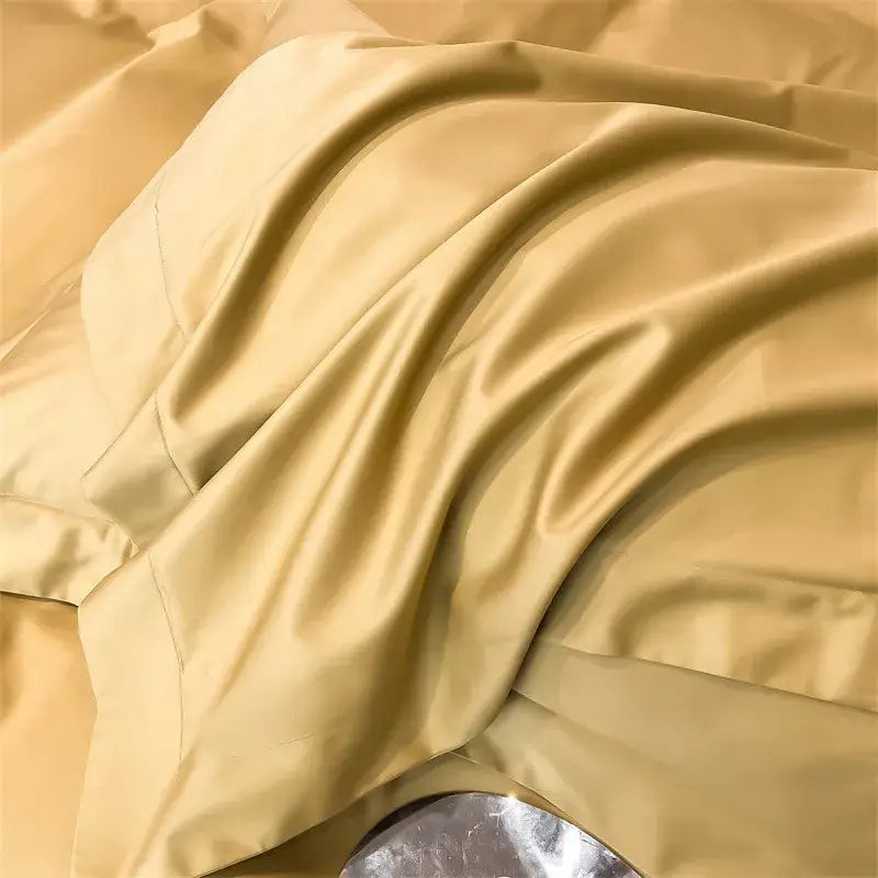 Sky Blue Satin Bedding Set duvet covers by Decorbites in silky satin fabric on Tampa Home & Garden Store