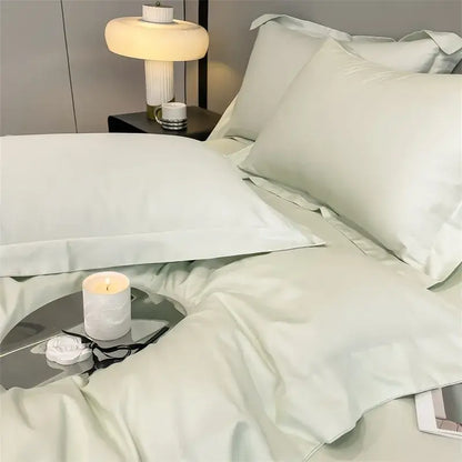 Slate Blue Cotton Bedding and Duvet Cover