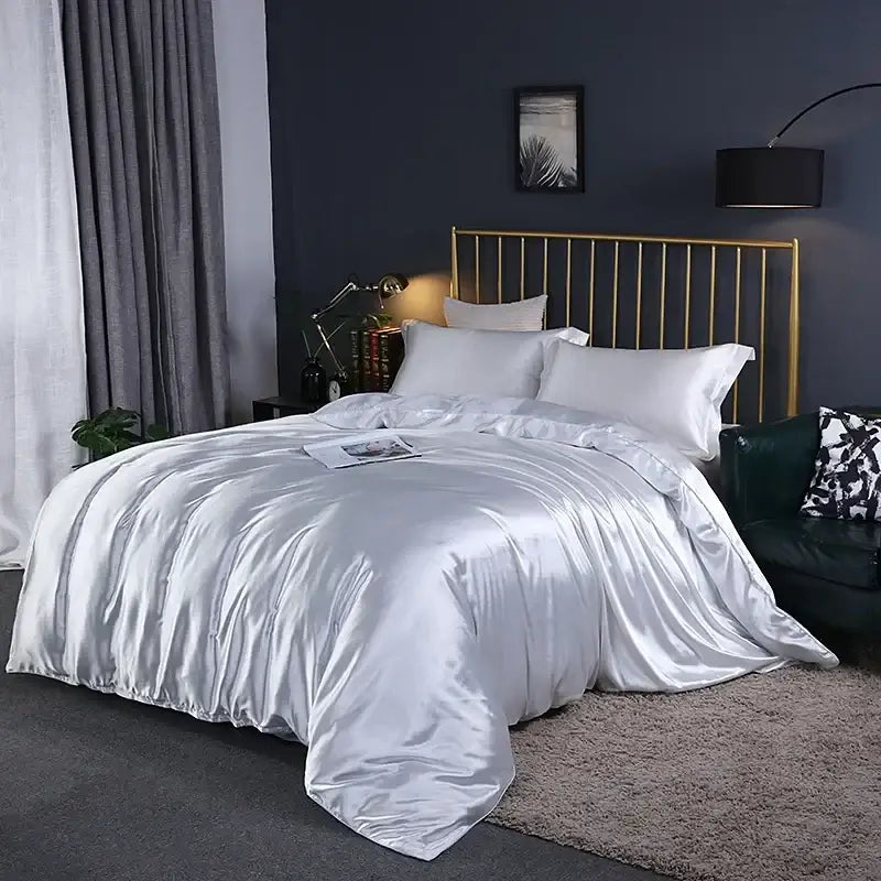 Royal Blue Soft Satin Bedding Set and Sheets