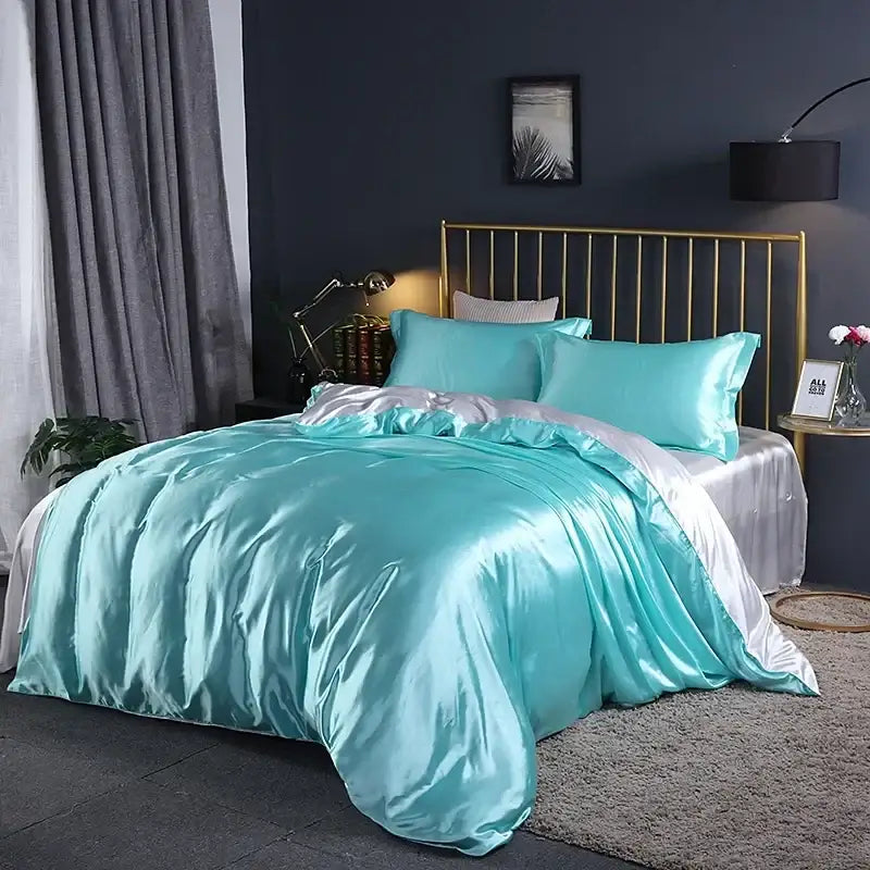 Royal Blue Soft Satin Bedding Set and Sheets