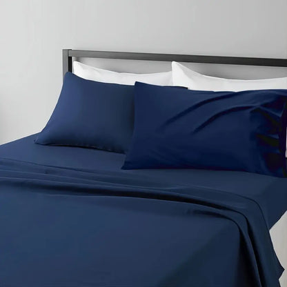 Gray Satin Sheet Set And Soft Cooling Linens