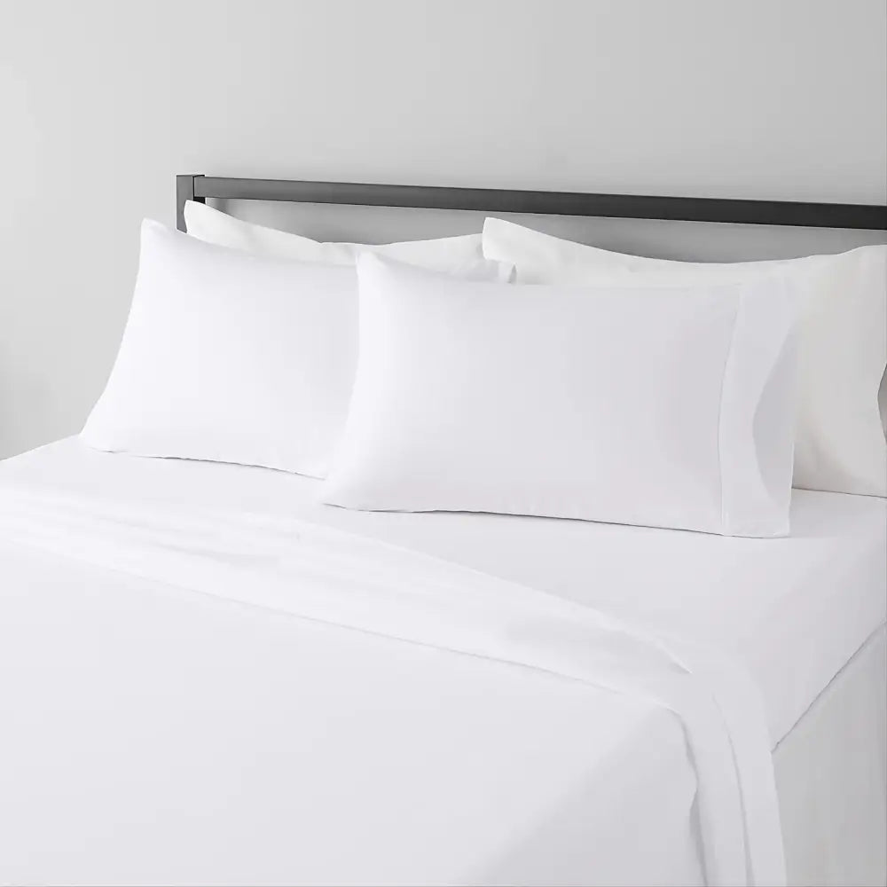 Gray Satin Sheet Set And Soft Cooling Linens