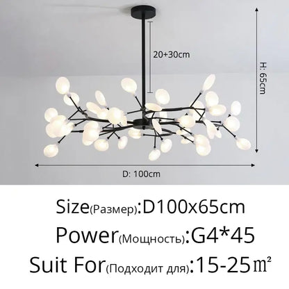 Gold Globe LED Chandelier with Warm and Soft Glow