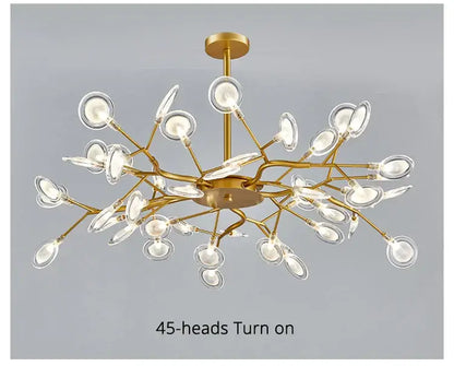 Gold Globe LED Chandelier with Warm and Soft Glow