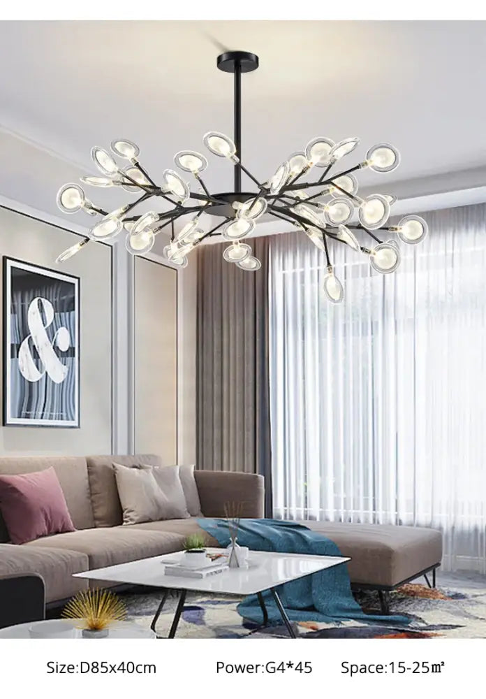 Gold Globe LED Chandelier with Warm and Soft Glow