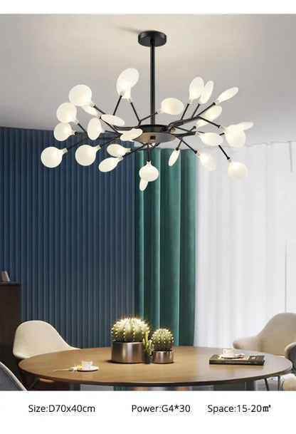 Gold Globe LED Chandelier with Warm and Soft Glow