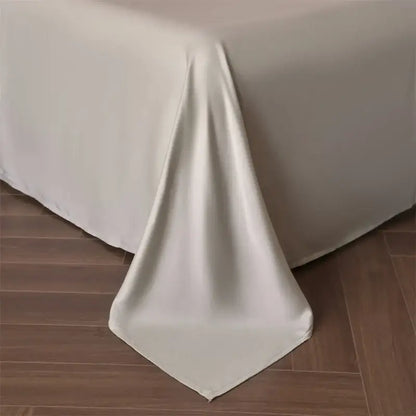 Decorbites beige lyocell silk duvet cover set with smooth drape on Tampa Home & Garden Store