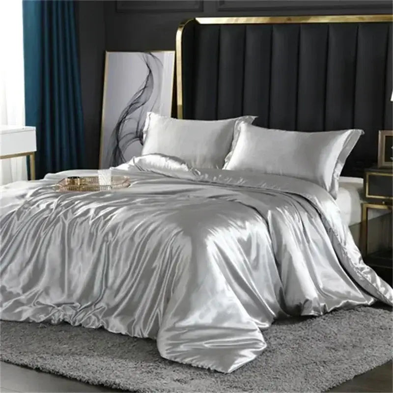 Mulberry Silk and a Sage Green Bedding Set