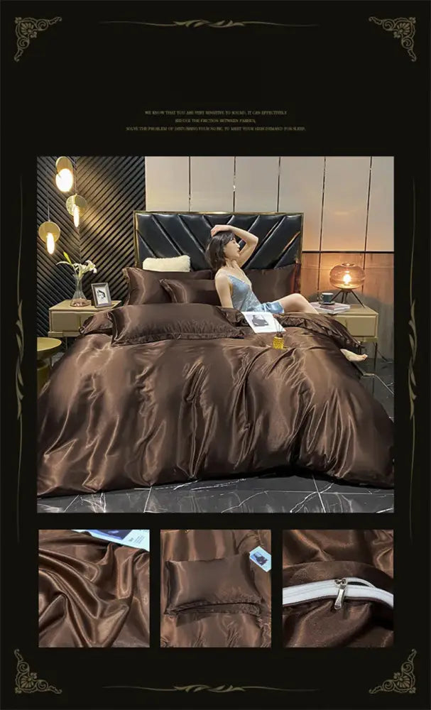Mulberry Silk Lavender Bedding Set and Sheets