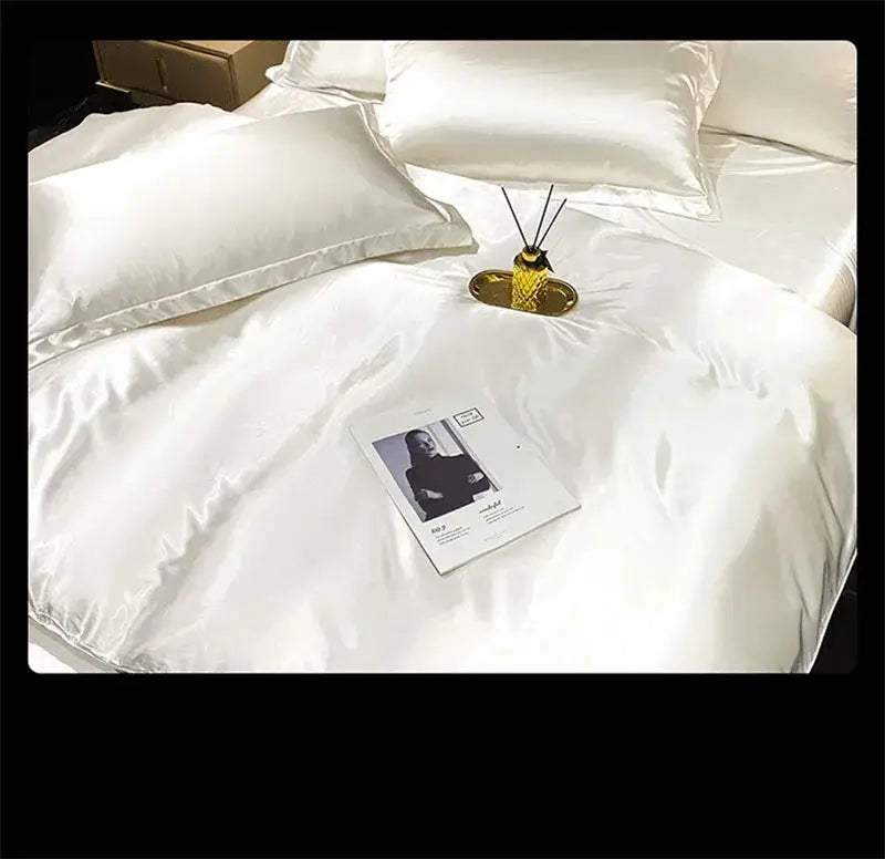 Mulberry Silk and a Sage Green Bedding Set