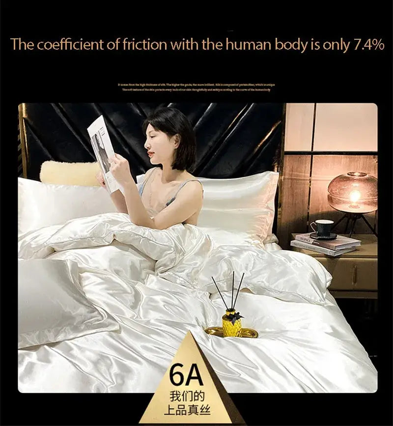 Luxurious Green Satin Bedding Set and Sheets