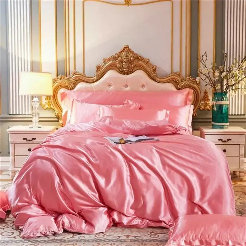 Purple Mulberry Silk Duvet Cover and Sheets