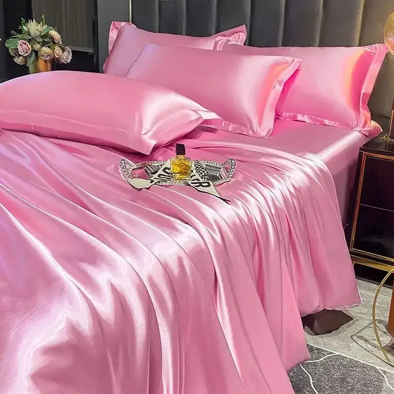 Premium Nordic Black Silk Bedding and Sheets