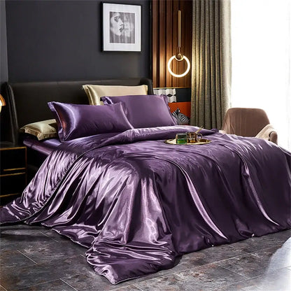 Luxurious Paris Blue Silk Bedding and Sheets