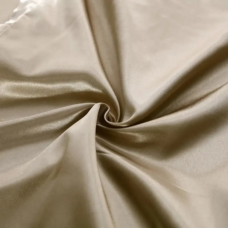 Yellow silk duvet cover set with smooth satin finish, Decorbites bedding on Tampa Home & Garden Store