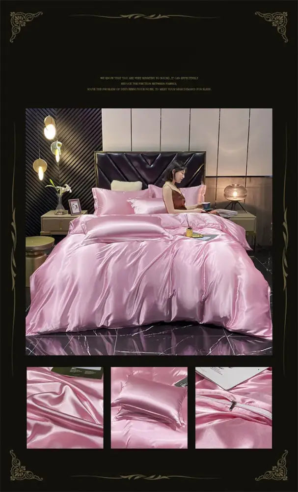 Green Mulberry Silk Bedding and Duvet Cover