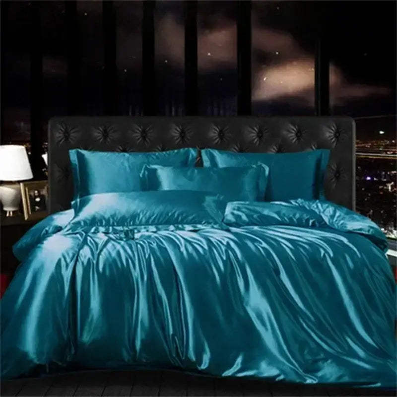 Green Mulberry Silk Bedding and Duvet Cover