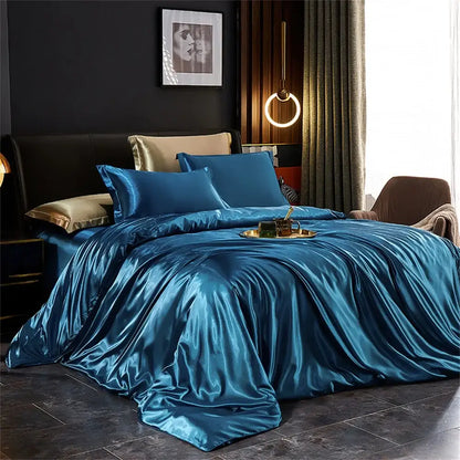 Luxury Jade Green Satin Bedding Set and Sheets