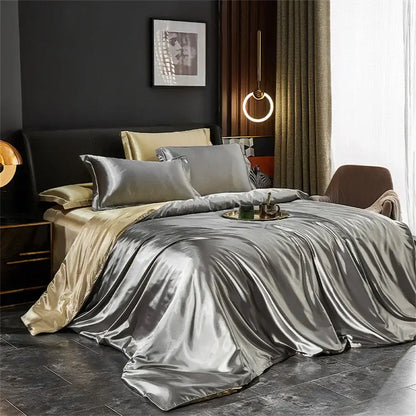 Luxury Jade Green Satin Bedding Set and Sheets