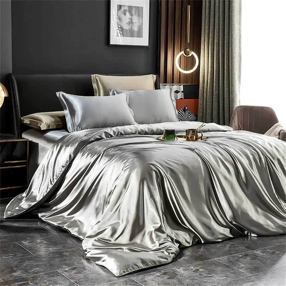 Luxury Jade Green Satin Bedding Set and Sheets