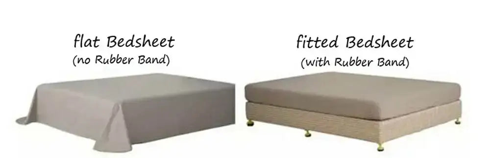Egyptian cotton duvet cover set by Decorbites shown with flat and fitted bedsheets on Tampa Home & Garden Store