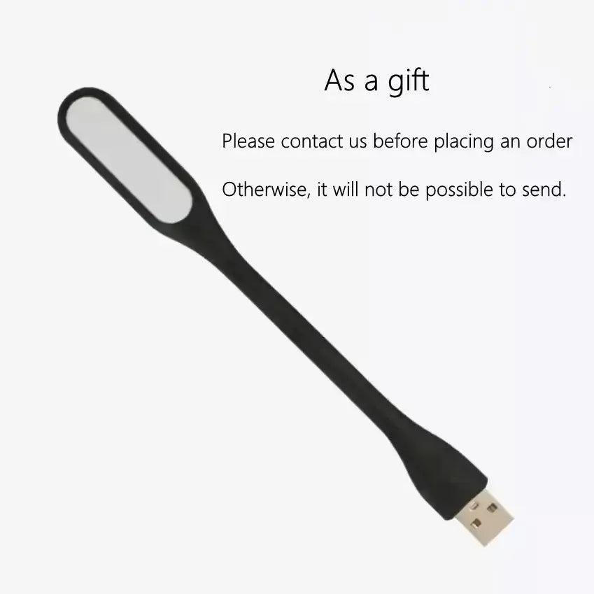 USB powered black flexible LED light wand with rectangular white head on Tampa Home & Garden Store