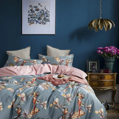 Premium Green Floral Cotton Bedding and Sheets