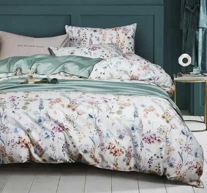 Premium Green Floral Cotton Bedding and Sheets