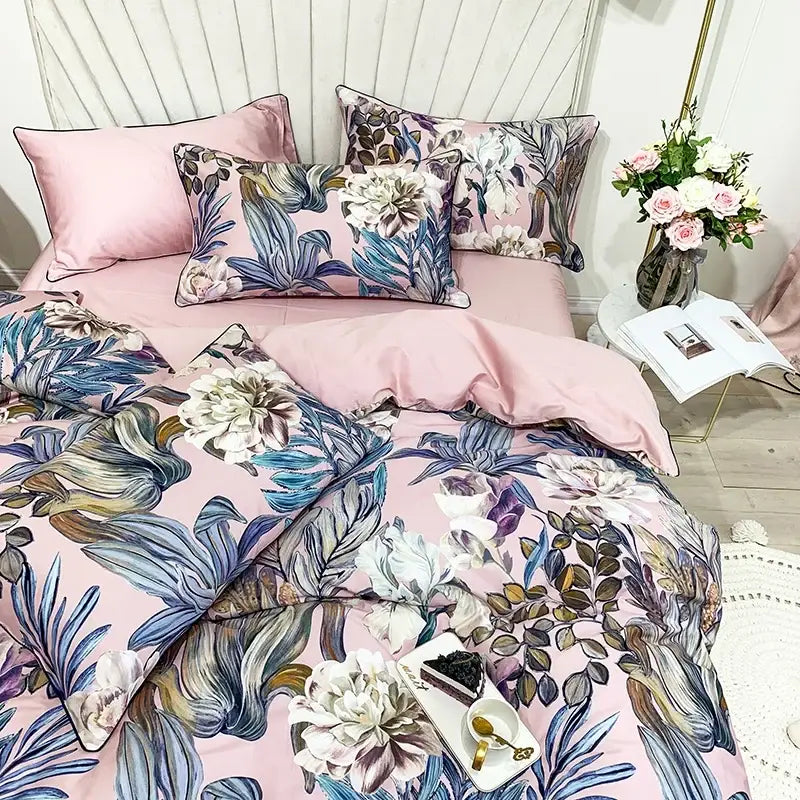 Premium Green Floral Cotton Bedding and Sheets