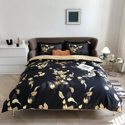Premium Green Floral Cotton Bedding and Sheets
