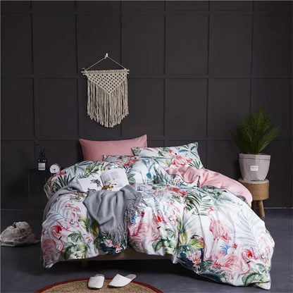 Premium Green Floral Cotton Bedding and Sheets