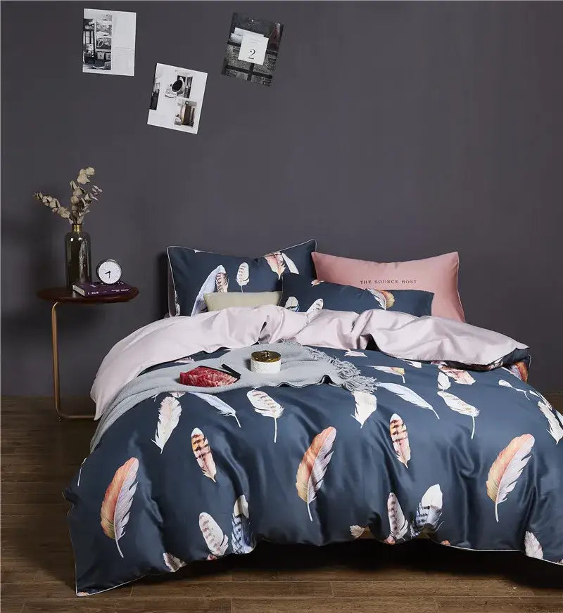 Premium Green Floral Cotton Bedding and Sheets