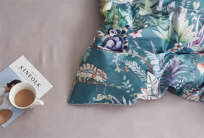 Premium Green Floral Cotton Bedding and Sheets