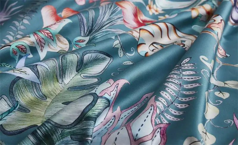 Premium Green Floral Cotton Bedding and Sheets
