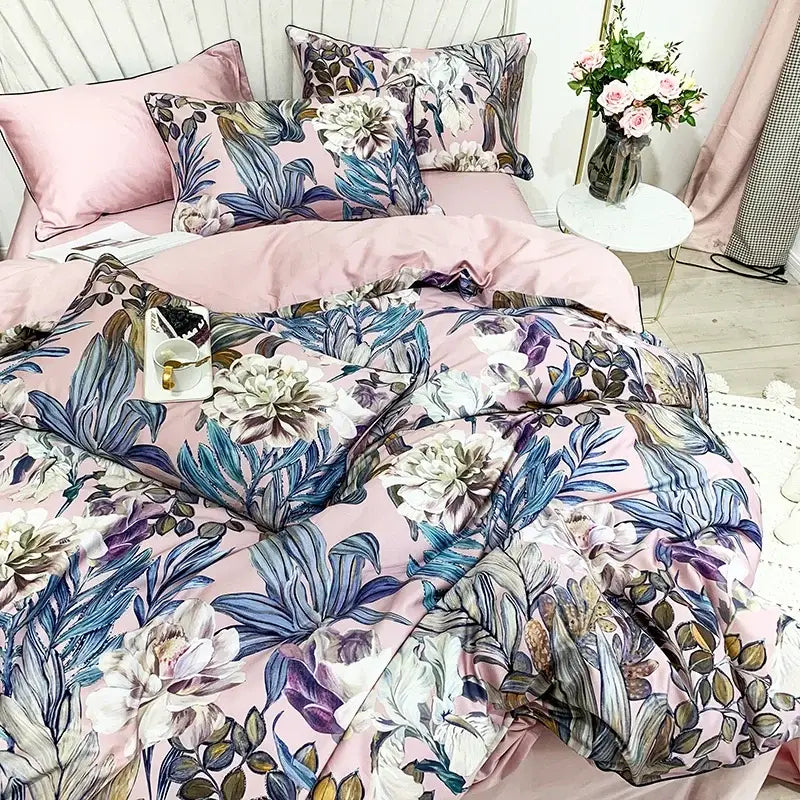Premium Green Floral Cotton Bedding and Sheets