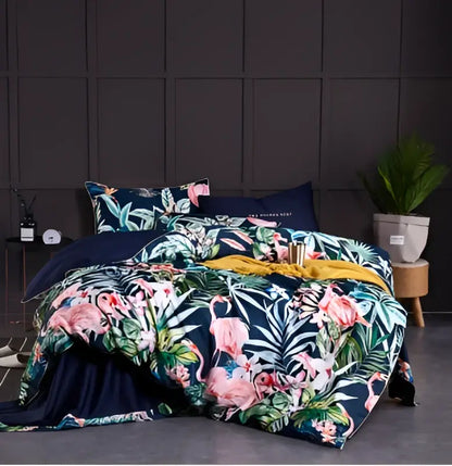 Premium Green Floral Cotton Bedding and Sheets