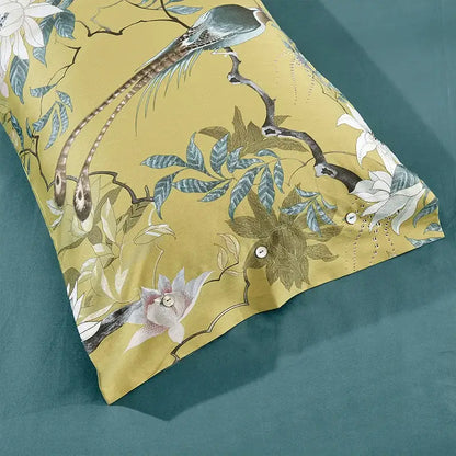 Flamingo Leaf Design for Egyptian Cotton Sheets