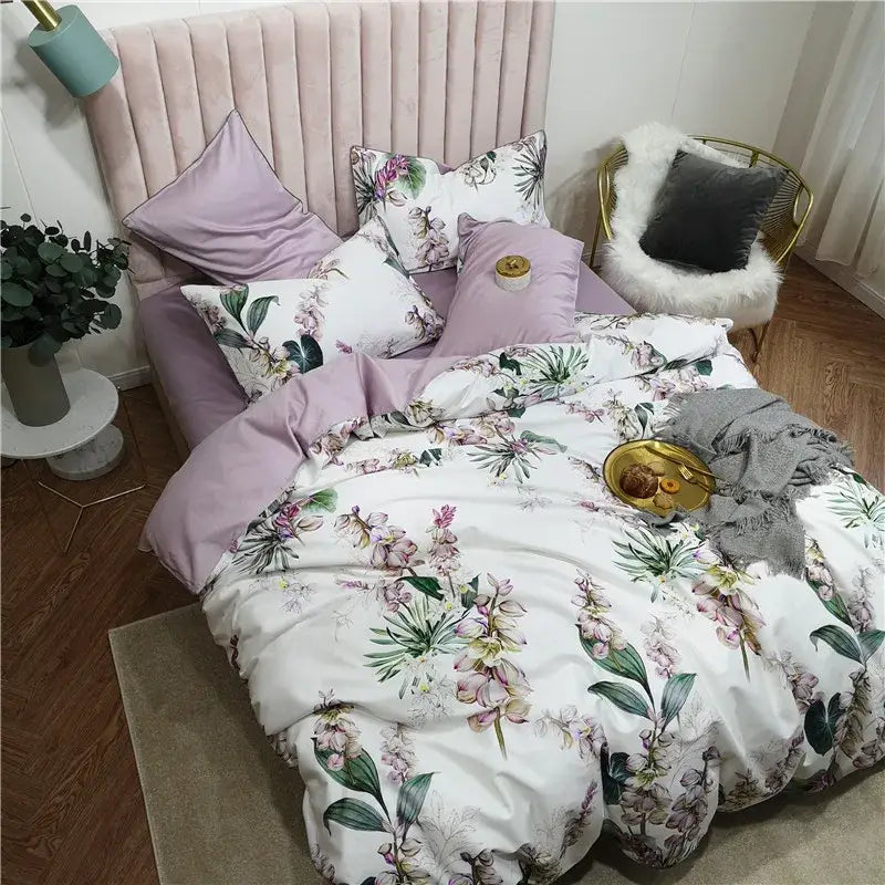 Luxury Navy and Gold Egyptian Cotton Bedding