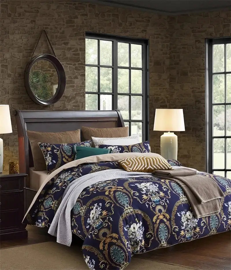 Flamingo Leaf Design for Egyptian Cotton Sheets