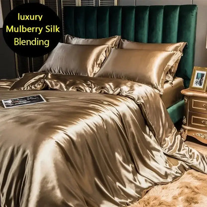 Vibrant Yellow Mulberry Silk Bedding and Sheets