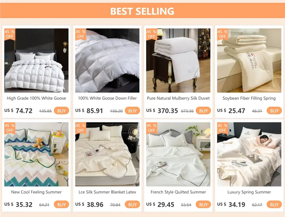 Luxury Copper Satin Silk Bedding Set and Linens