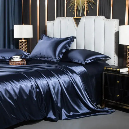 Jade Silk Premium Duvet Cover and Pillow