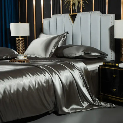 Jade Silk Premium Duvet Cover and Pillow