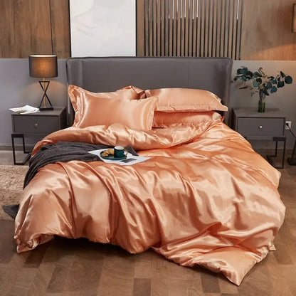 Smooth Purple Rayon Satin Bedding and Sheets