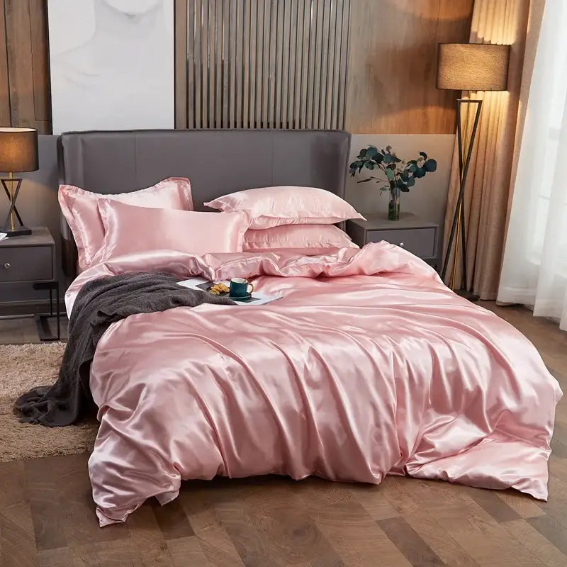 Smooth Purple Rayon Satin Bedding and Sheets