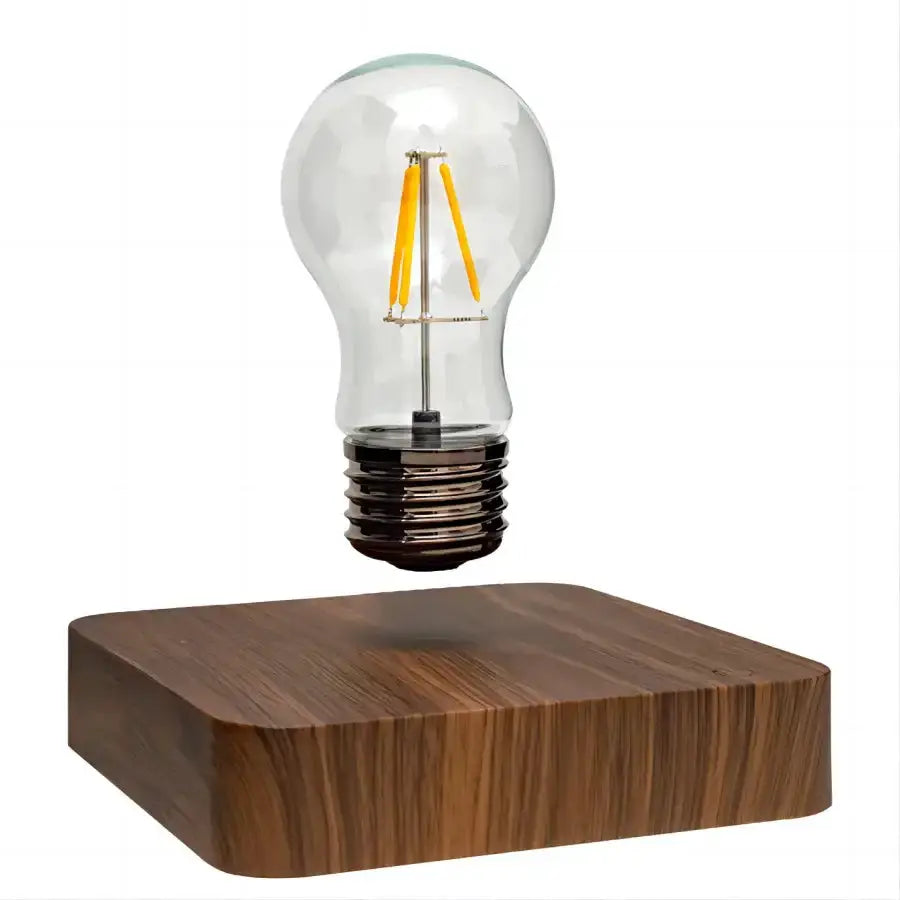 Vintage Wood Magnetic Levitation Lamp for Bedroom
