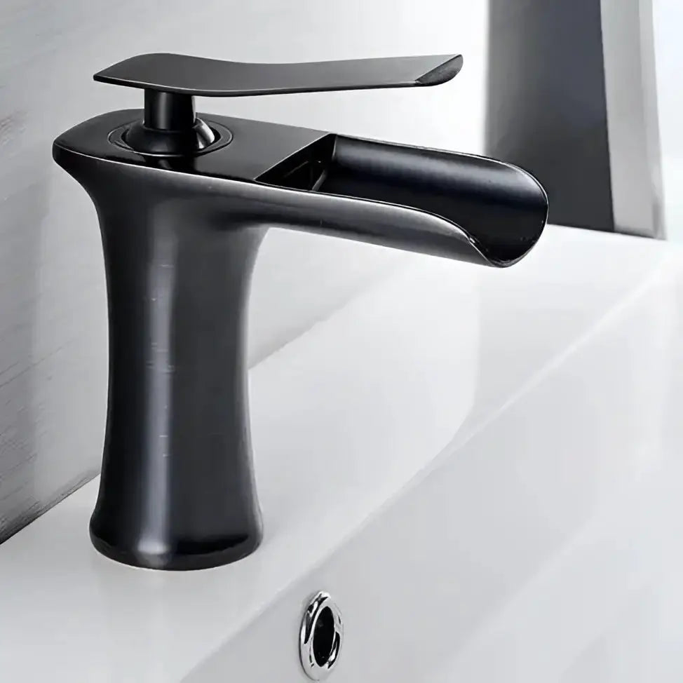 Modern Antique Brass Waterfall Faucet Gold Finish