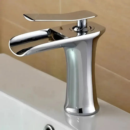 Modern Antique Brass Waterfall Faucet Gold Finish