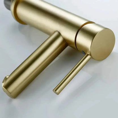 Brushed Gold Single Handle Deck Mounted Faucet
